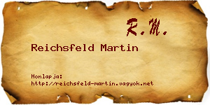 Reichsfeld Martin névjegykártya
